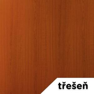 OfficeTech Strong állítható magasságú asztal 200 x 80 cm, fehér alap, cseresznye