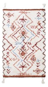 Piros-krémszínű gyerek szőnyeg 100x160 cm Karmen – Nattiot