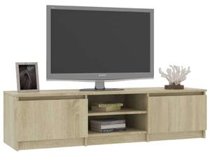 Sonoma-tölgy színű forgácslap tv-szekrény 140 x 40 x 35,5 cm