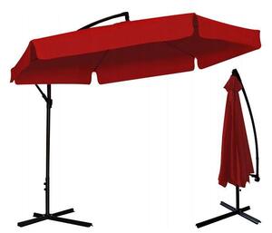 „Rimini” kerti napernyő piros színben (3 méter)