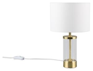 Aranyszínű asztali lámpa textil búrával (magasság 33,5 cm) Grazia – Trio