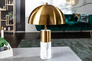 Burlesque márvány asztali lámpa arany