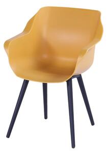 Okkersárga műanyag kerti szék szett 2 db-os Sophie Studio – Hartman