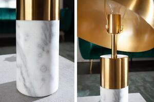Burlesque márvány asztali lámpa arany