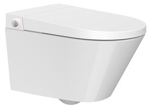 Mereo, Mereo WC beépített elektronikus bidével, RIMLESS, 592x380x430 cm, kerámia, ülőkével, MER-VSD110S2