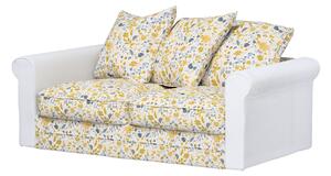 Huzat IKEA Grönlid 2 személyes kanapé szekcióra termék színe sárga szövet fonott, mintás