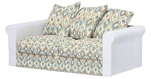 Huzat IKEA Grönlid 2 személyes kanapé szekcióra termék színe kék szövet fonott, mintás