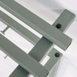 Zöld-szürke fém fali fogas polccal Rizzoli – Spinder Design