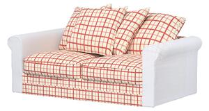 Huzat IKEA Grönlid 2 személyes, kihúzható kanapéra termék színe piros szövet mintás