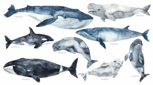 Gario Falmatrica gyerekeknek Ocean world - bálnák, kardszárnyú delfin és belugák