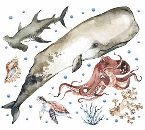 Gario Falmatrica gyerekeknek Ocean - bálna, polip, cápa és teknős
