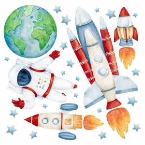 Gario Falmatrica gyerekeknek Solar system - Föld, rakéták és űrhajós