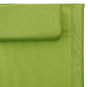VidaXL zöld-szürke textilén napozóágy