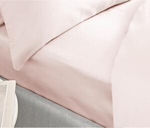 Classic rózsaszín pamut-szatén lepedő, 135 x 190 cm - Bianca