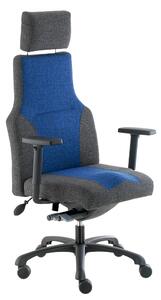 Dafne irodai szék, szürke/kék