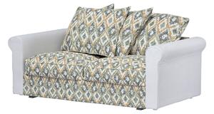 Huzat IKEA Grönlid 2 személyes, kihúzható kanapéra termék színe kék szövet fonott, mintás