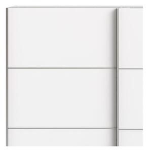 Verona fehér ruhásszekrény tolóajtókkal, 182 x 202 cm - Tvilum