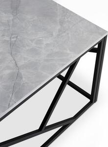 Universe II dohányzóasztal téglalap, márvány / fekete