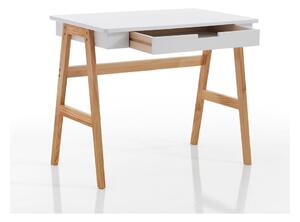 Íróasztal fehér asztallappal 55x90 cm Karro – Tomasucci