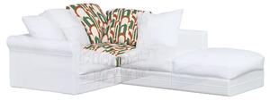Grönlid sarokelem huzat – IKEA-kompatibilis termék színe zöld szövet fonott, mintás