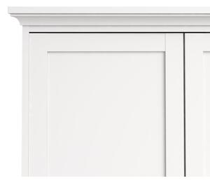 Paris fehér ruhásszekrény, 181 x 201 cm - Tvilum
