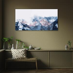 Üvegkép Modern akvarell hegyek