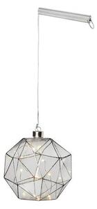 Markslöjd ASPLIDEN Pendant 15cm 20L B/O Smoke LED 20x0,06W glass 17x17cm