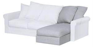 Grönlid szezlong huzat – IKEA-kompatibilis termék színe szürke szövet fonott