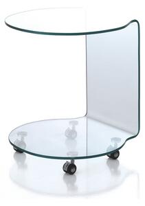 Üveg kerek tárolóasztal ø 50 cm Move – Tomasucci