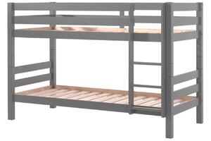 Szürke fenyő emeletes ágy Vipack Pino 90 x 200 cm