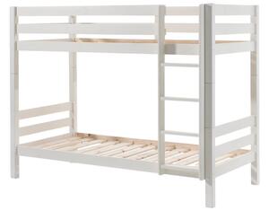 Magasabb fehér fenyő emeletes ágy Vipack Pino 90 x 200 cm