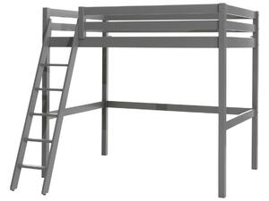 Szürke fenyő emeletes ágy Vipack Pino Mezzanine 140 x 200 cm