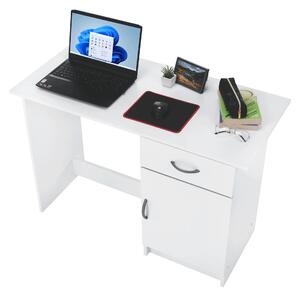 KONDELA Univerzális számítógépasztal, fehér, SIRISS