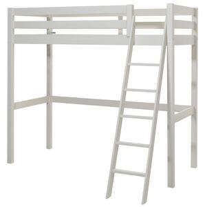 Fehér fenyő emeletes ágy Vipack Pino mezzanine 90 x 200 cm