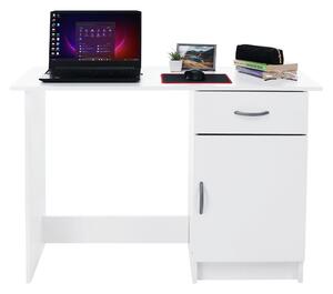 KONDELA Univerzális számítógépasztal, fehér, SIRISS