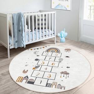 Krémszínű gyerek szőnyeg ø 80 cm Comfort – Mila Home