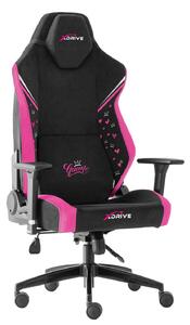 Anka Queen Limitált kiadású Professzionális gamer szék, nyakpárna, derékpárna, 3D kartámasz, fekete/rózsaszín szövet - Bemutatódarab
