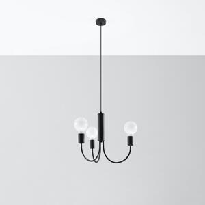 Fekete függőlámpa ø 45 cm Karim – Nice Lamps