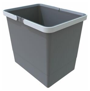 Fogantyús szemetes 15 l, szürke