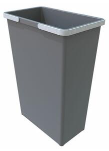 Fogantyús szemetes 35 l, szürke