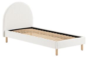 Fehér bouclé ágy Vipack Hold 90 x 200 cm