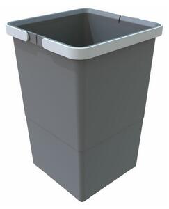 Fogantyús szemetes 12 l, szürke