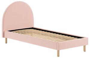 Rózsaszín bouclé ágy Vipack Hold 90 x 200 cm