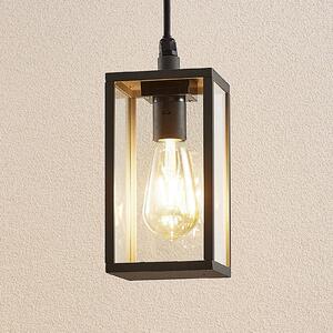 Lindby kültéri függőlámpa Filimon, antracit, 22 cm, IP44, E27