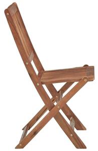 VidaXL 4 db összecsukható tömör akácfa kültéri szék