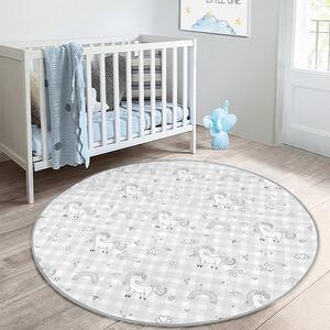 Világosszürke gyerek szőnyeg ø 80 cm Comfort – Mila Home
