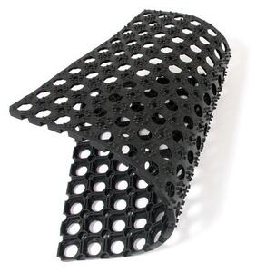 Gumi tisztítószőnyeg Honeycomb 40 x 60 x 1,6 cm, fekete