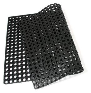 Gumi tisztítószőnyeg Honeycomb 80 x 120 x 1,6 cm, fekete