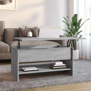 VidaXL szürke sonoma színű szerelt fa dohányzóasztal 80 x 50 x 40 cm