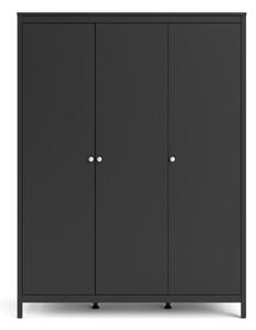 Madrid fekete ruhásszekrény 150x199 cm - Tvilum
